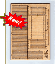 Blair Line N Scale 023 Laser-cut Wood Depot Baggage Cart & Pedestrian Crossings