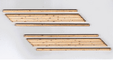 Blair Line H.O. Scale 132 Laser-Cut 2-Lane Angled Wood Grade Crossing Left