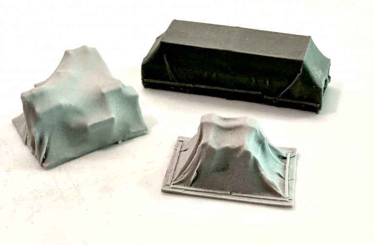 Bar Mills O Scale 04030 Tarped Covered Materials (3 Unique Resin Tarped "Covers")