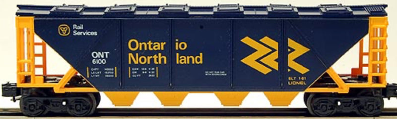 Lionel O Scale Ontario Northland Covered Hopper 6-6100