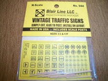 Blair Line LLC N-Scale 044 Vintage Traffic Signs