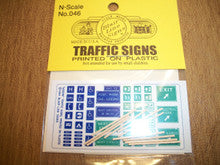 Blair Line N Scale 046 Modern Traffic Signs