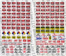 Blair Line N Scale 052 Safety And Misc Signs