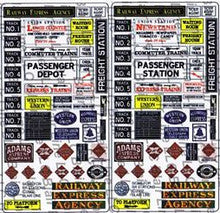 Blair Line N Scale 056 Signs for Railroad Stations