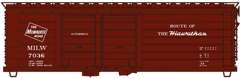 Accurail H.O. Scale 3985 Milwaukee Road 40&