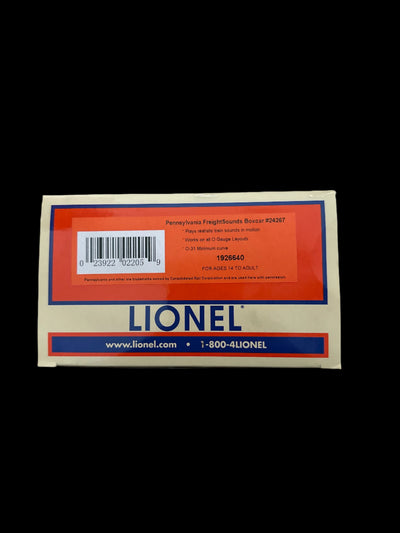 Lionel O-Scale Boxcar Pennsylvania Freight Sounds No. 24267 (1926640)