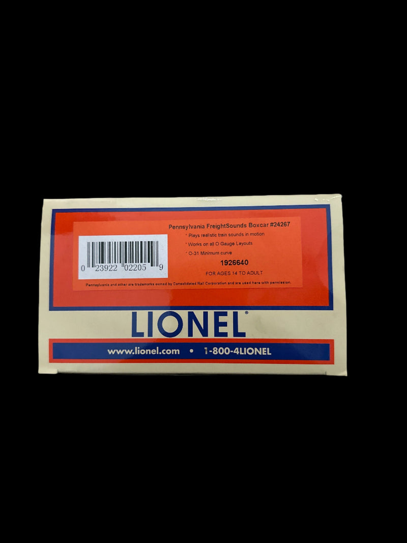 Lionel O-Scale Boxcar Pennsylvania Freight Sounds No. 24267 (1926640)