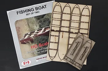 Osborn Model Kits H.O. Scale 1005 16' Fishing Boat