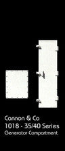 Cannon & Company H.O. Scale HD-1018 Hood Doors HD-1018 35/40 Generator Compartment (8)
