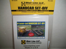 Blair Line N Scale 024 Handcar Set-off Kit 3 pack