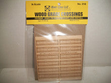 Blair Line N Scale 018 Wood Grade Crossing 2 Lane 12 pack!