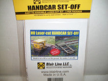 Blair Line H.O. Scale 124 Laser Cut HandCar Set-off 3 pack Kit