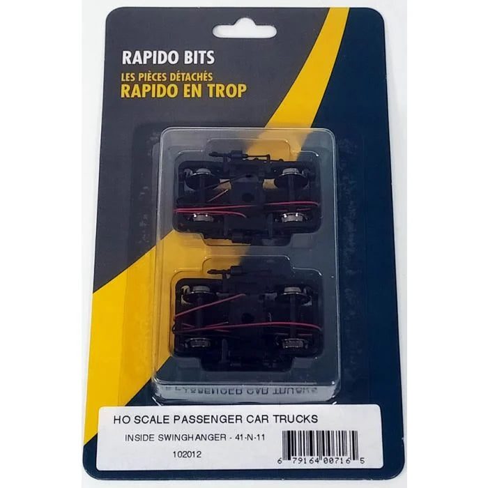 Rapido Bits H.O. Scale 102012 Passenger Car Trucks Inside Swing Hanger-41-N-11