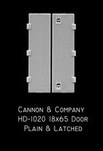 Cannon & Company H.O. Scale HD-1020 Hood Doors HD-1020 18x65 Plain and Latched Doors (8)