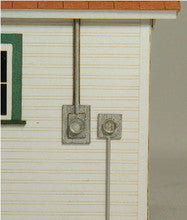 GC Laser H.O. Scale 11011 Meter Socket 4-Pack (2 Styles)