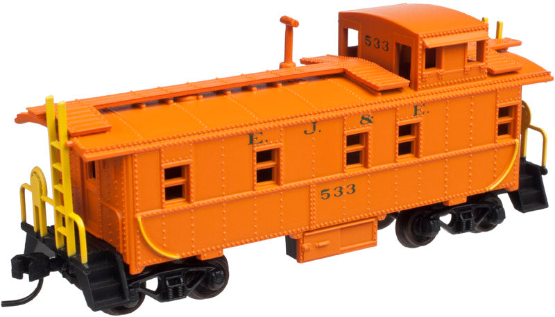 Atlas N-Scale 50 002 134 - Caboose, Cupola, Steel - Elgin Joliet & Eastern - 533