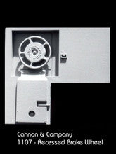 Cannon & Company H.O. Scale LN-1107 Short Hoods and Options LN-1107 Recessed BrakeWheel Side (2