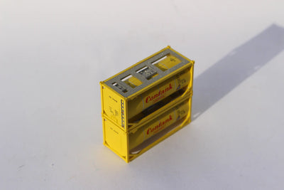 JTC N Scale CONTANK ( Yellow) 20' Standard Tank Container (full wrap around walkway) 205243