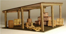 GC Laser H.O. Scale 1296 OPEN STORAGE SHED Kit – A&S Trains