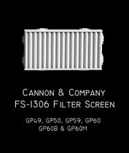Cannon & Company H.O. Scale FS-1306 Inertial filter Screens FS-1306 GP50-GP60 (4)