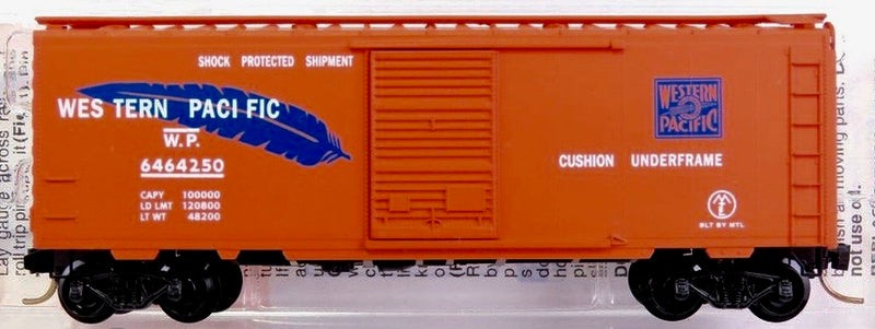 Micro Trains N-Scale NSC 00-18 - Boxcar, 40 Foot, PS-1 - Western Pacific - 6464250