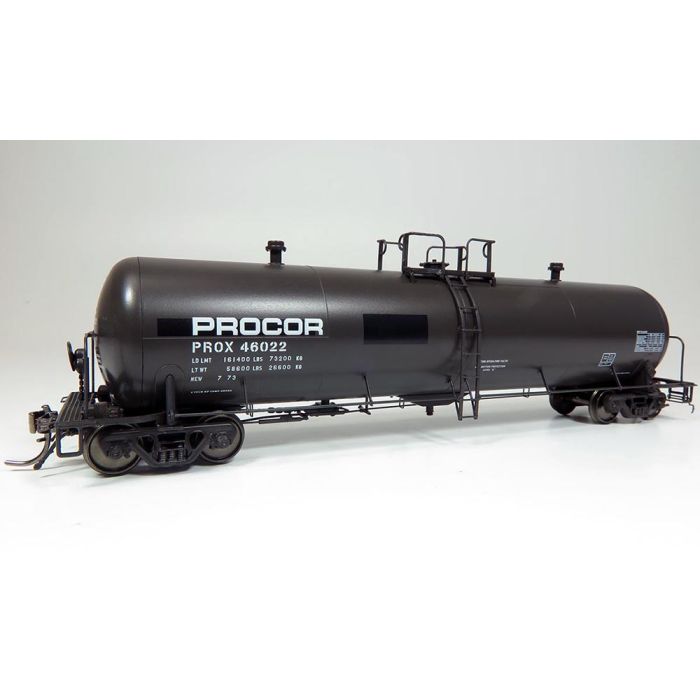 Rapido H.O. Scale 135005-1 Procor 20K gal Tank Car: PROX Modern w/Small Logo - Single Car Road 
