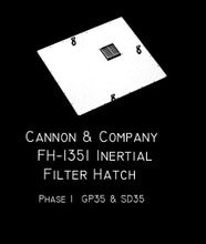 Cannon & Company H.O. Scale FH-1351 Inertial filter Hatches FH-1351 &