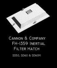 Cannon & Company H.O. Scale FH-1359 Inertial filter Hatches FH-1359 SD60 Dust Bin (2)