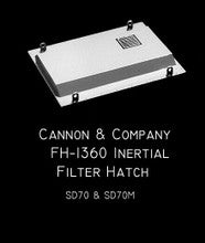 Cannon & Company H.O. Scale FH-1360 Inertial filter Hatches FH-1360 SD70 Dust Bin (2)