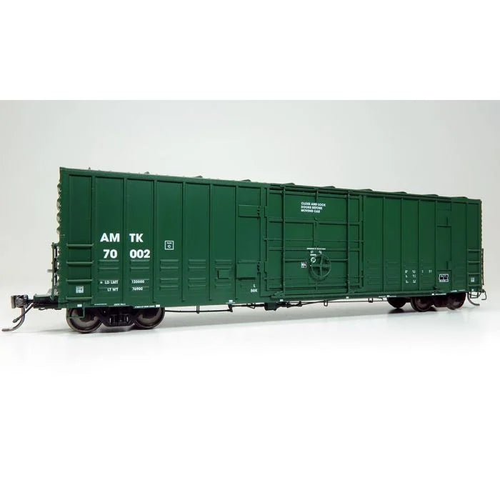 Rapido Trains Inc. H.O. Scale 137006-3 Amtrak-Green PC&F B-100-40 Boxcar 70021