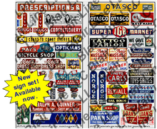 Blair Line N Scale 037 Storefront Signs