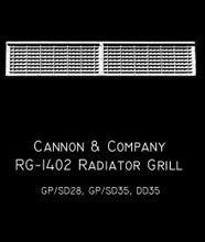 Cannon & Company H.O. Scale RG-1402 Radiator Screens & Grilles RG-1402 GP/SD35 Grilles (4)