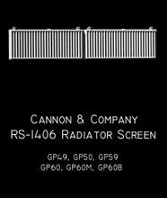 Cannon & Company H.O. Scale RS-1406 Radiator Screens & Grilles RS-1406 GP50-GP60 (2)