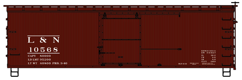 Accurail H.O. Scale 1411 Lousiville & Nashville 36&