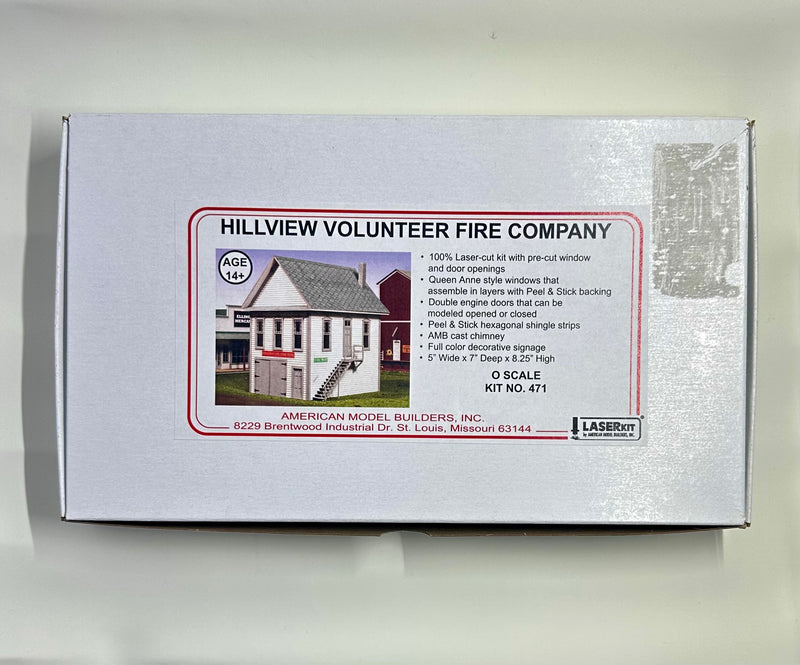 LaserKit American Model Builders O Scale 471 Hillview Volunteer Fire Company