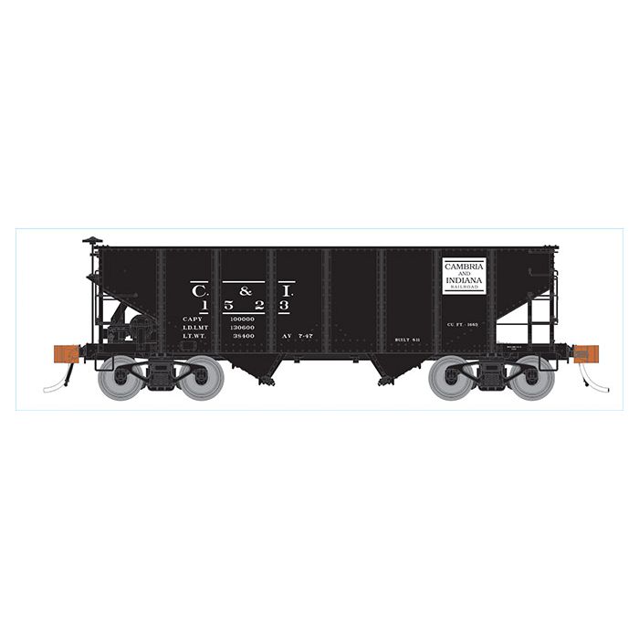 Rapido Trains Inc. H.O. Scale 148005-3 Cambria & Indiana PRR GLa Hopper 1579