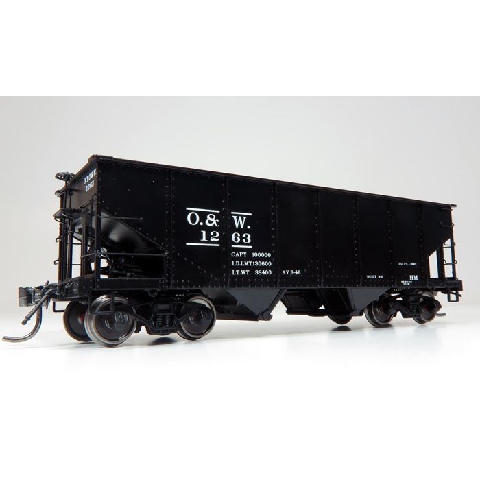 Rapido H.O. Scale 148008-6 GLa 2-Bay Hopper: NYO&W - Single Car Road 