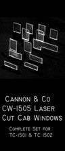 Cannon & Company H.O. Scale CW-1505 Thinwall Cab Kits TC-1505 Laser cut windows