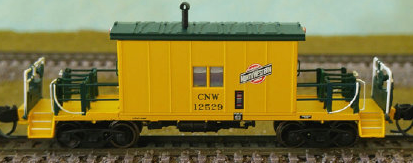 Bluford Shops N-Scale 24371 - Caboose, Transfer - Chicago & North Western - 12529