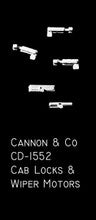 Cannon & Company H.O. Scale CD-1552 Cannon & Company H.O. Scale CW-1505 Thinwall Cab Kits TC-1505 Laser cut windows