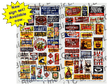 Blair Line N Scale 060 Porcelain Advertising Signs