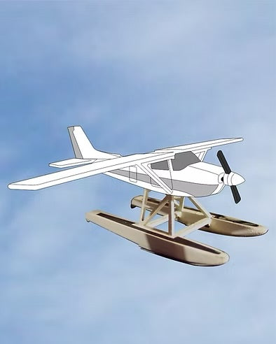 Osborn Model Kits H.O. Scale 1077 Cessna 172 Float kit