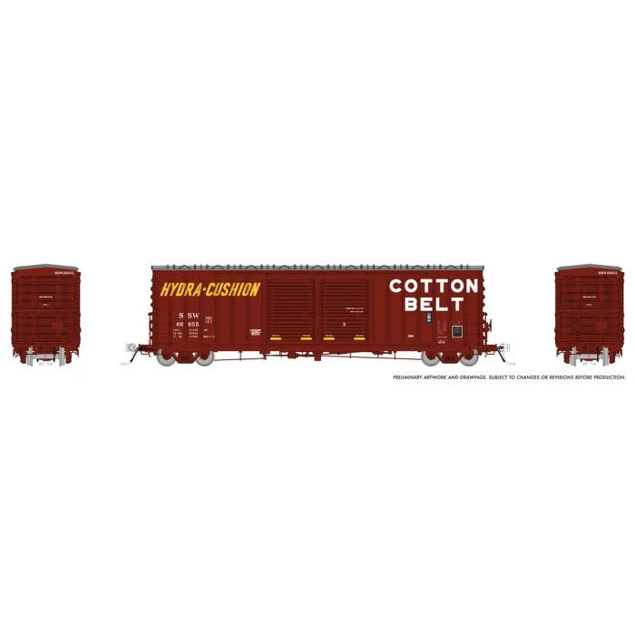 Rapido Trains Inc. H.O. Scale 170001A SSW/Cotton Belt PC&F B-70-69 Boxcar 66707