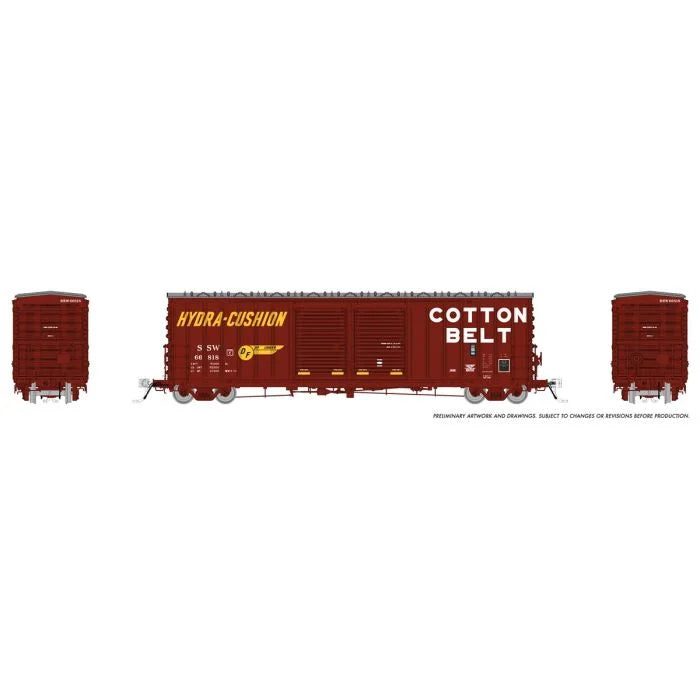Rapido Trains Inc. H.O. Scale 170003A SSW/Cotton Belt w/DFL PC&F B-70-69 Boxcar 66846