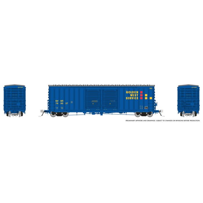Rapido Trains Inc. H.O. Scale 170006A Golden West Galveston PC&F B-70-69 Boxcar 769037