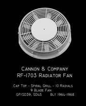 Cannon & Company H.O. Scale RF-1703 Thinwall Radiator Fans RF-1703 GP/SD39, SD45 (3)