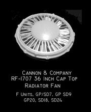 Cannon & Company H.O. Scale RF-1707 36" Radiator Fan Cap Top (4) RF-1707
