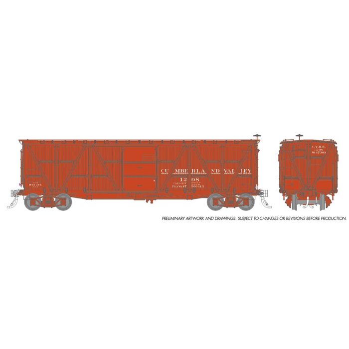 Rapido Trains Inc. H.O. Scale 177001A Cumberland Valley (1915+) PRR X23 Boxcar 1298