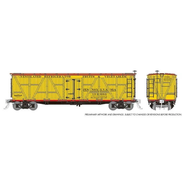 Rapido Trains Inc. H.O. Scale 177201A PRR-Early (1915+) FGE R7 Reefer 104086