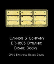 Cannon & Company H.O. Scale ER-1805 Ext Range Doors ER-1805 GP40 (9)